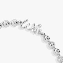 Load image into Gallery viewer, Wife Elongated Crystal Stretch Bracelet
