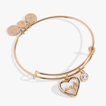 Load image into Gallery viewer, Wife Mother of Pearl Heart Bangle