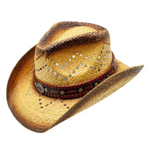 Load image into Gallery viewer, Peter Grimm Wilbur - Straw Cowboy Hat