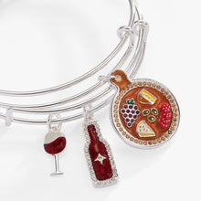 Load image into Gallery viewer, Wine and Cheese BFF Bangle Set of 2
