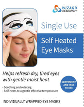 Load image into Gallery viewer, Steam Eye Masks Single Use - 10 Pack by Wizard Research