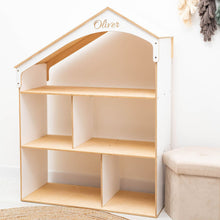 Load image into Gallery viewer, Wooden Dollhouse Bookshelf