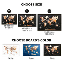 Load image into Gallery viewer, 3D Wooden Panel World Map Multicolor