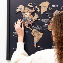 Load image into Gallery viewer, 3D Wooden Panel World Map Terra