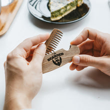 Load image into Gallery viewer, Wooden Beard Comb – Bearded Man