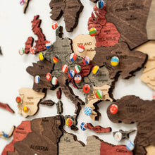 Load image into Gallery viewer, 3D Wooden World Map Fusion