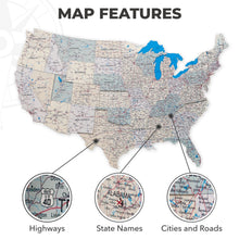 Load image into Gallery viewer, Wooden USA Map