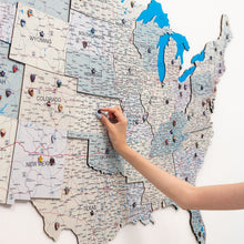 Load image into Gallery viewer, Wooden USA Map