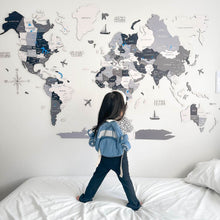 Load image into Gallery viewer, Bundle: Colored Map and Flags Pins