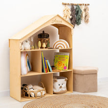 Load image into Gallery viewer, Wooden Dollhouse Bookshelf
