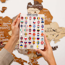 Load image into Gallery viewer, 3D Europe Wooden Map Multicolor
