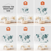 Load image into Gallery viewer, 3D Wooden World Map Aurora