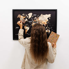 Load image into Gallery viewer, 3D Wooden Panel World Map Multicolor