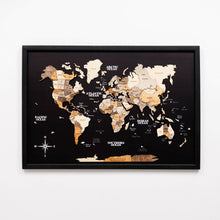 Load image into Gallery viewer, 3D Wooden Panel World Map Multicolor