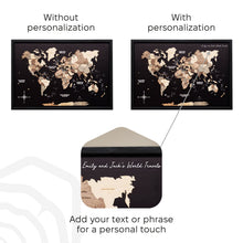 Load image into Gallery viewer, 3D Wooden Panel World Map - Smokey
