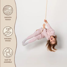 Load image into Gallery viewer, Wooden rope swing for kids