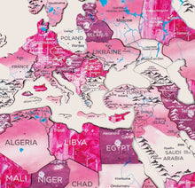 Load image into Gallery viewer, 3D Wooden World Map Dream