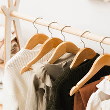 Load image into Gallery viewer, Wooden children's clothing rack