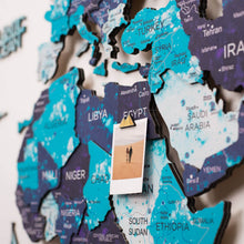 Load image into Gallery viewer, 3D LED / LUMINOUS Wooden World Map 3.0 Ocean