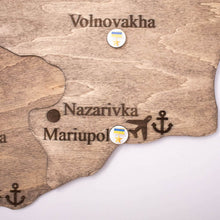 Load image into Gallery viewer, Wooden Map of Ukraine Terra