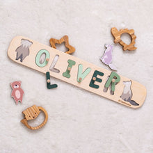Load image into Gallery viewer, Woodland Name Puzzle