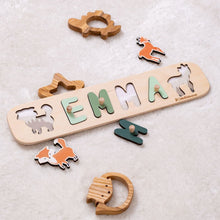 Load image into Gallery viewer, Woodland Name Puzzle