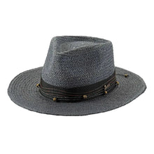 Load image into Gallery viewer, Bullhide Words &amp; Feelings - Straw Fedora Hat