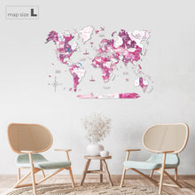 Load image into Gallery viewer, 3D Wooden World Map Dream