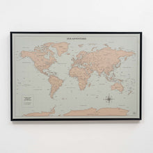 Load image into Gallery viewer, World Map on Canvas - Antique