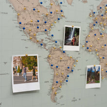 Load image into Gallery viewer, World Map on Canvas - Antique