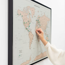 Load image into Gallery viewer, World Map on Canvas - Antique