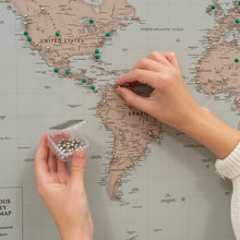 Load image into Gallery viewer, World Map on Canvas - Antique