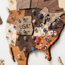 Load image into Gallery viewer, 3D Wooden World Map Multicolor