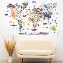 Load image into Gallery viewer, World Photo Map Physical