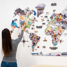 Load image into Gallery viewer, World Photo Map Physical