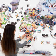 Load image into Gallery viewer, World Photo Map Physical