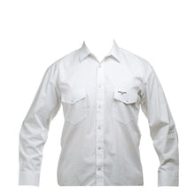 Load image into Gallery viewer, Bullhide Logo Western Shirt ( White ) - Men's Western Shirt
