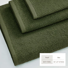 Load image into Gallery viewer, Cotton Textured Bath Towel Set - Acacia Collection
