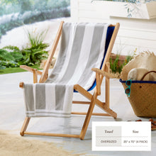Load image into Gallery viewer, Striped Cabana Beach Towel - Edgartown Collection