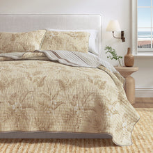 Load image into Gallery viewer, Floral Printed Cotton Quilt Set - Mendocino Collection