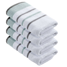 Load image into Gallery viewer, Decorative Cotton Stripe Bath Towel Set - Noelle Collection