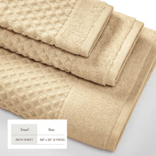 Load image into Gallery viewer, Cotton Diamond Waffle Weave Bath Towel Set - Grayson Collection