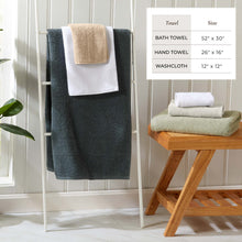 Load image into Gallery viewer, 100% Cotton Woven Texture Bath Towel Set - Marbella Collection