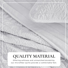 Load image into Gallery viewer, Floral Embossed Quilt Set - Floral Microsculpt Collection