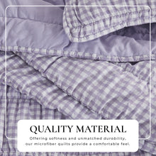 Load image into Gallery viewer, Gingham Printed Quilt Set - Gingham Collection