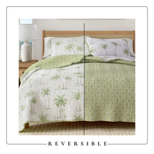 Load image into Gallery viewer, West Palm Trees Coastal Quilt Set - Coronado Collection