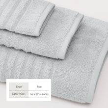 Load image into Gallery viewer, Luxury Combed Cotton Bath Towel Set - Karina Collection