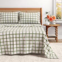 Load image into Gallery viewer, Turkish Cotton Flannel Sheet Set - Plaid &amp; Stripe Collection