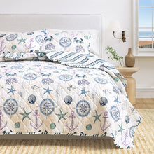 Load image into Gallery viewer, Azure Collection Coastal Quilt Set