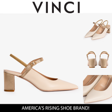 Load image into Gallery viewer, The Pompei Cream Leather Slingback Women Sandal